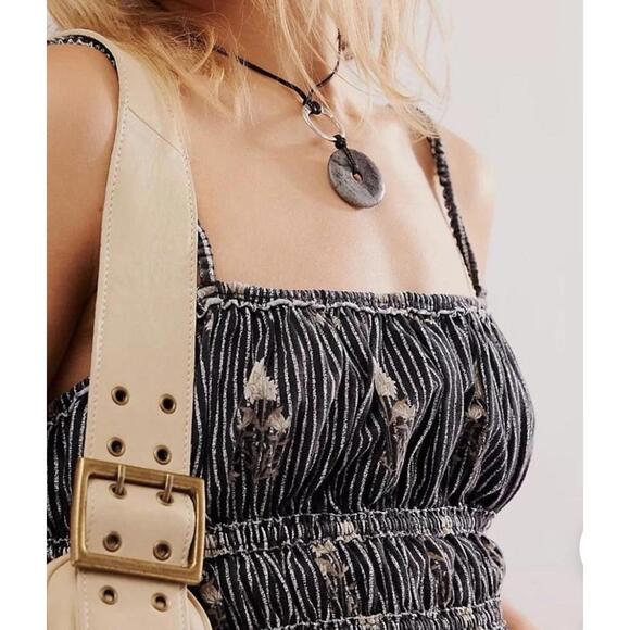 Free People | We The Free Dolce Vita Tank Black SZ Small BC535 - Picture 6 of 6